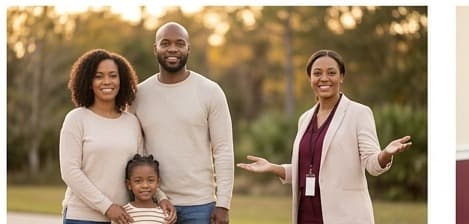 Family and community advocate standing together in support of sickle cell families